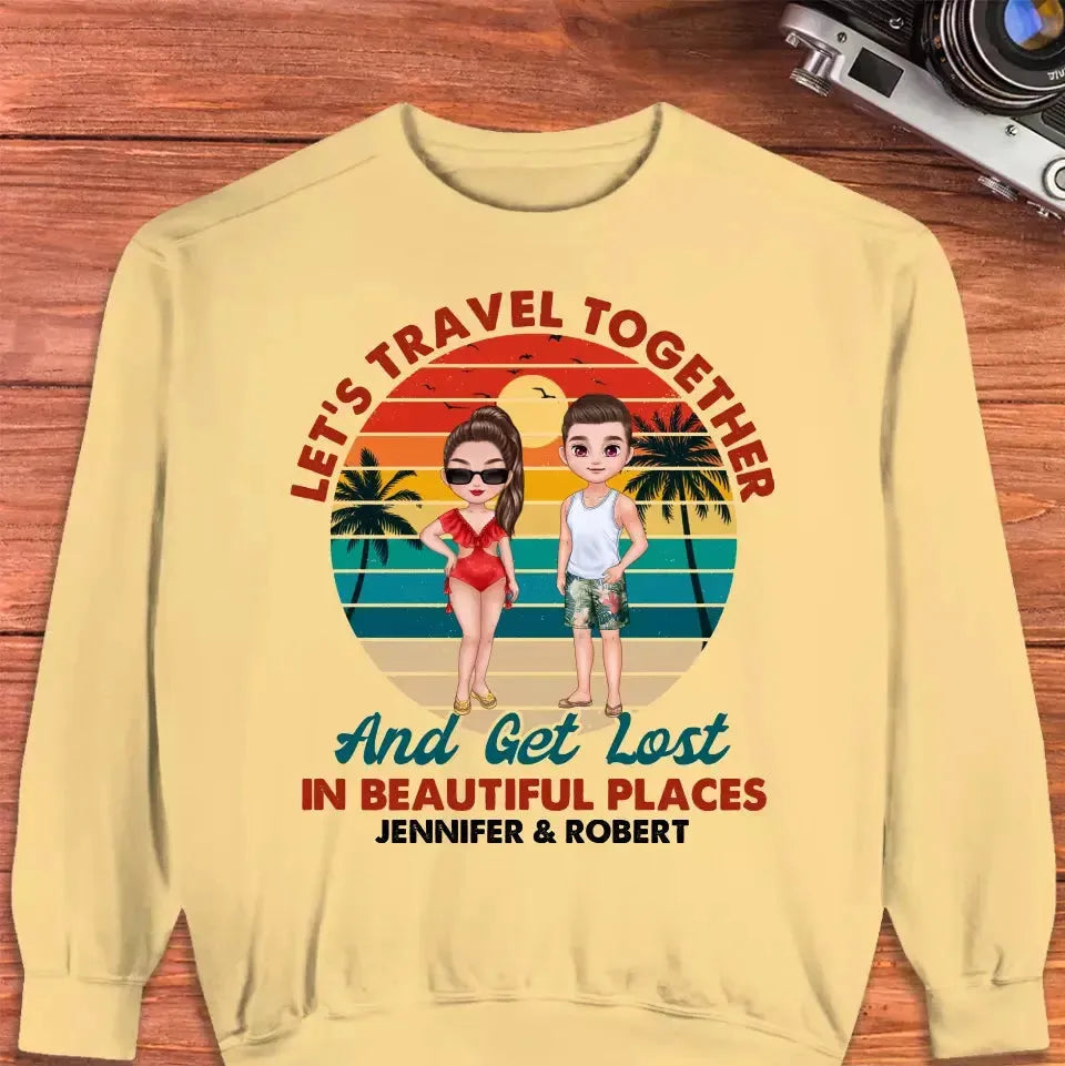 You Are My Home & My Adventure - Personalized Gifts for Couples - Unisex Sweater