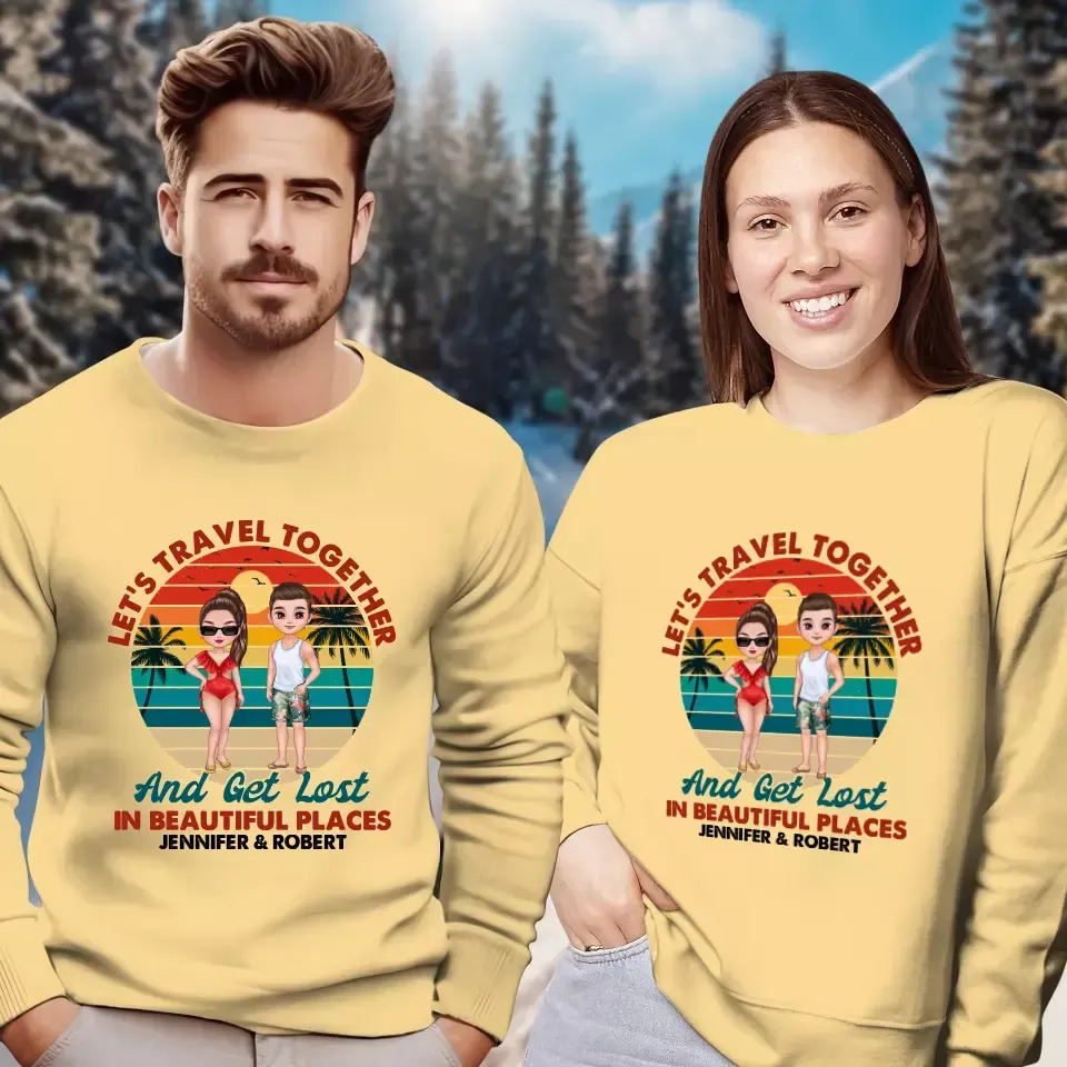 You Are My Home & My Adventure - Personalized Gifts for Couples - Unisex Sweater