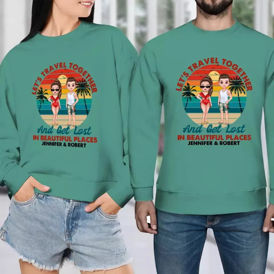 You Are My Home & My Adventure - Personalized Gifts for Couples - Unisex Sweater