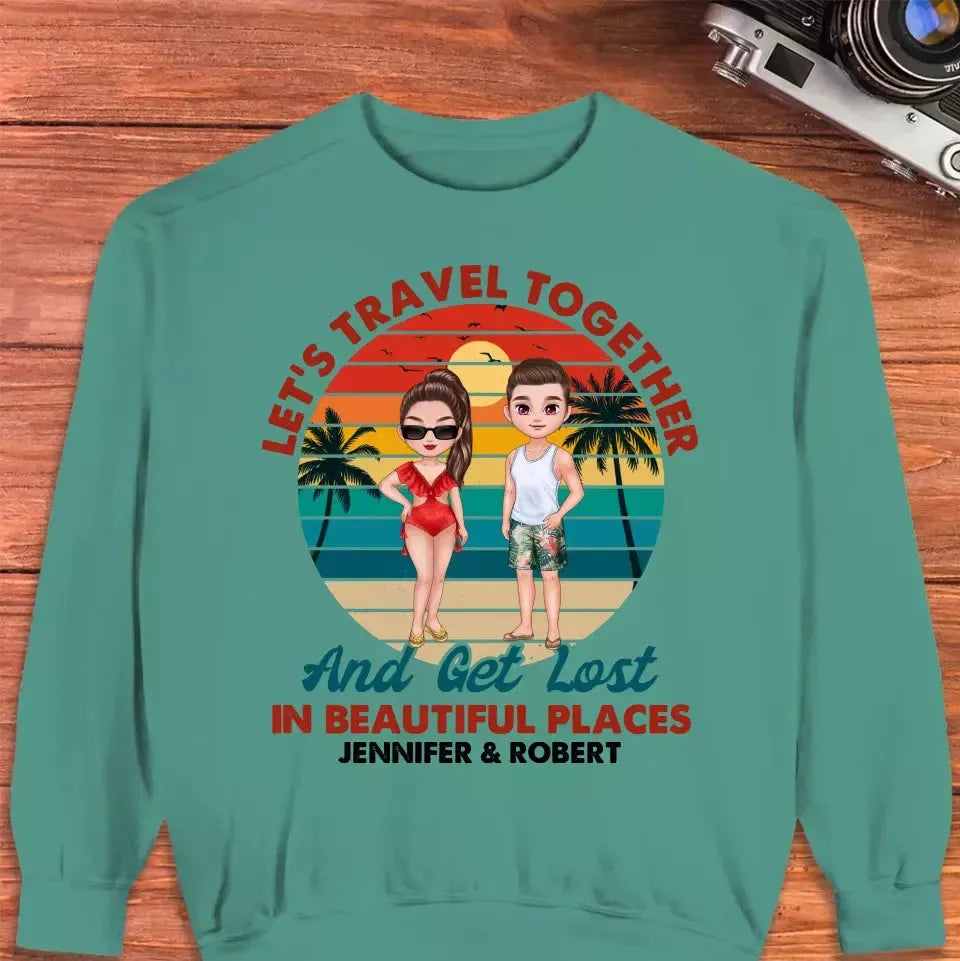 You Are My Home & My Adventure - Personalized Gifts for Couples - Unisex Sweater