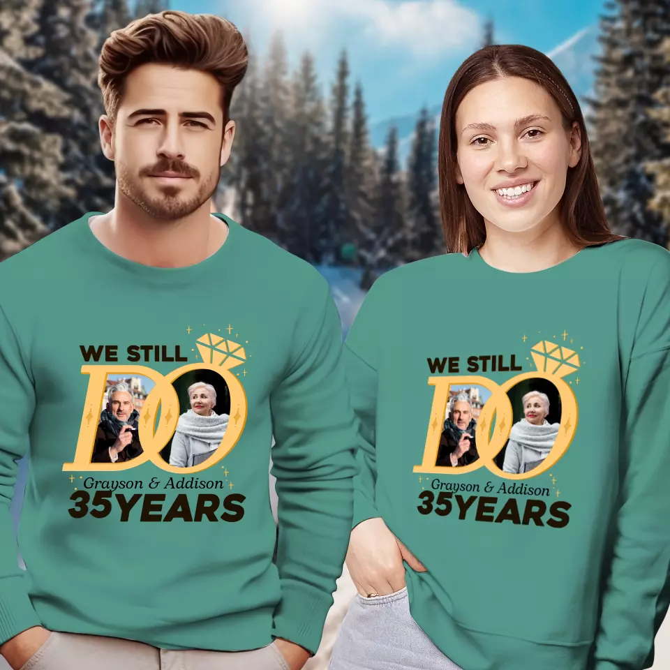 We Still Do Like Diamonds - Personalized Gifts For Couples - Unisex Sweater