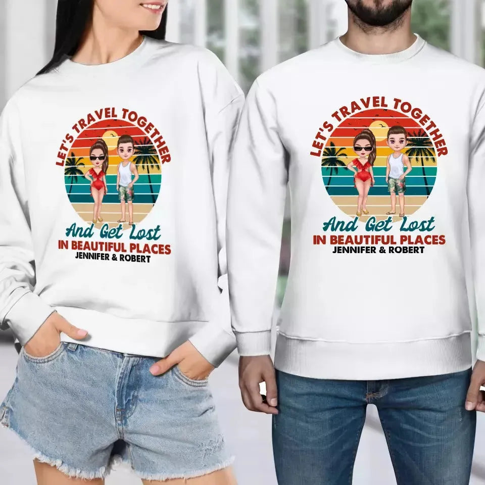 You Are My Home & My Adventure - Personalized Gifts for Couples - Unisex Sweater