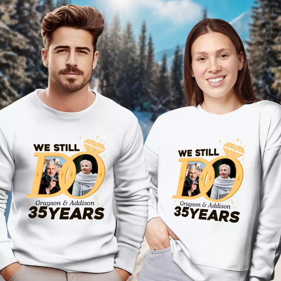 We Still Do Like Diamonds - Personalized Gifts For Couples - Unisex Sweater