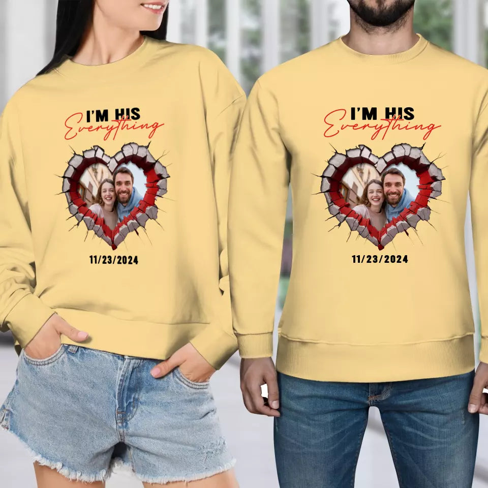 I Finally Have Everything I Want - Custom Photo - Personalized Gifts for Couples - Sweater