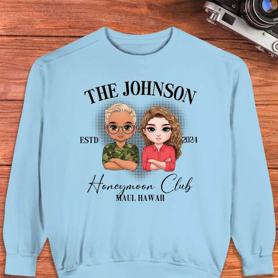 Honeymoon - Custom Year - Personalized Gifts For  Couple - Sweater