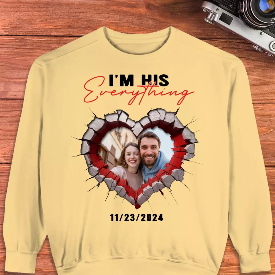 I Finally Have Everything I Want - Custom Photo - Personalized Gifts for Couples - Sweater