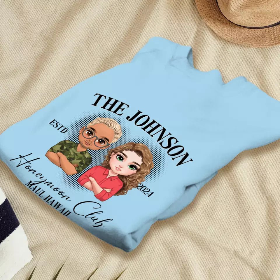 Honeymoon - Custom Year - Personalized Gifts For  Couple - Sweater