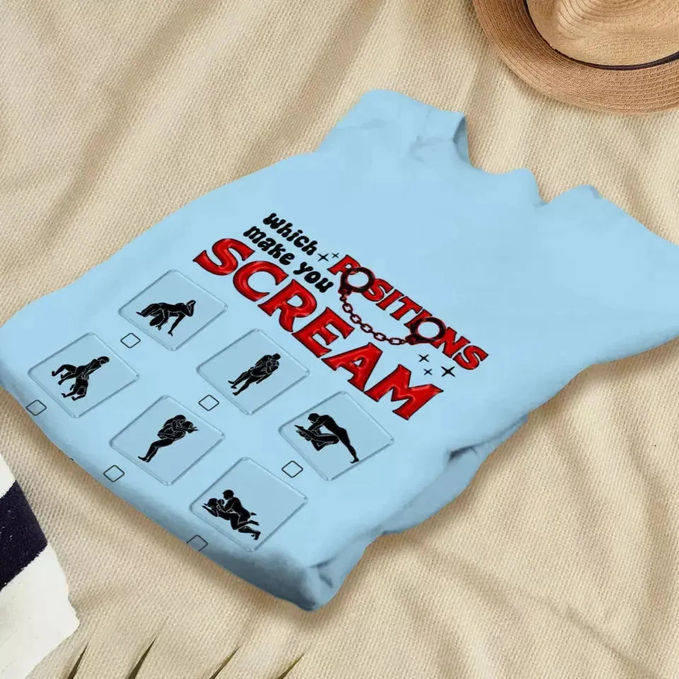 Which Position Makes You Scream  - Personalized Gifts For Couple - Unisex Sweater