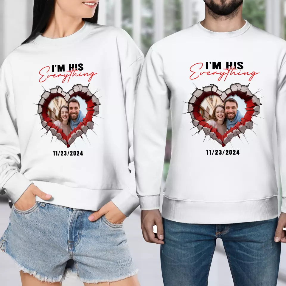 I Finally Have Everything I Want - Custom Photo - Personalized Gifts for Couples - Sweater