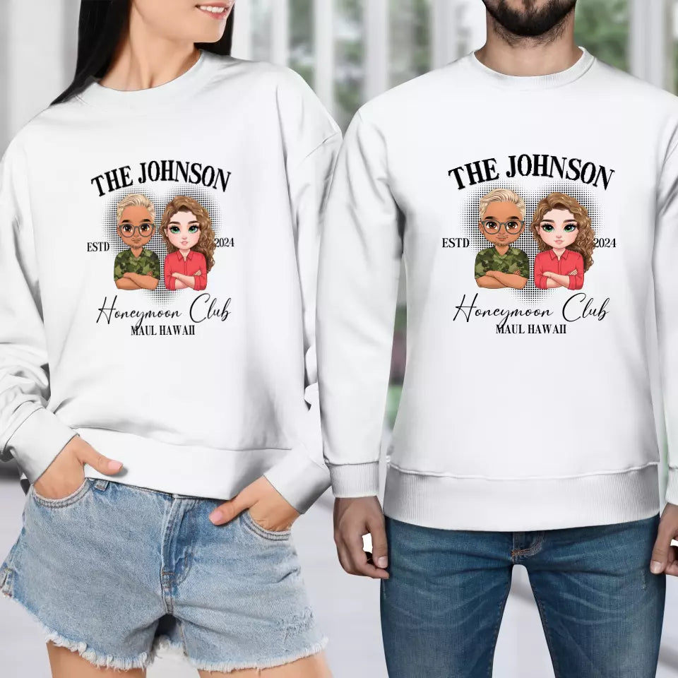 Honeymoon - Custom Year - Personalized Gifts For  Couple - Sweater