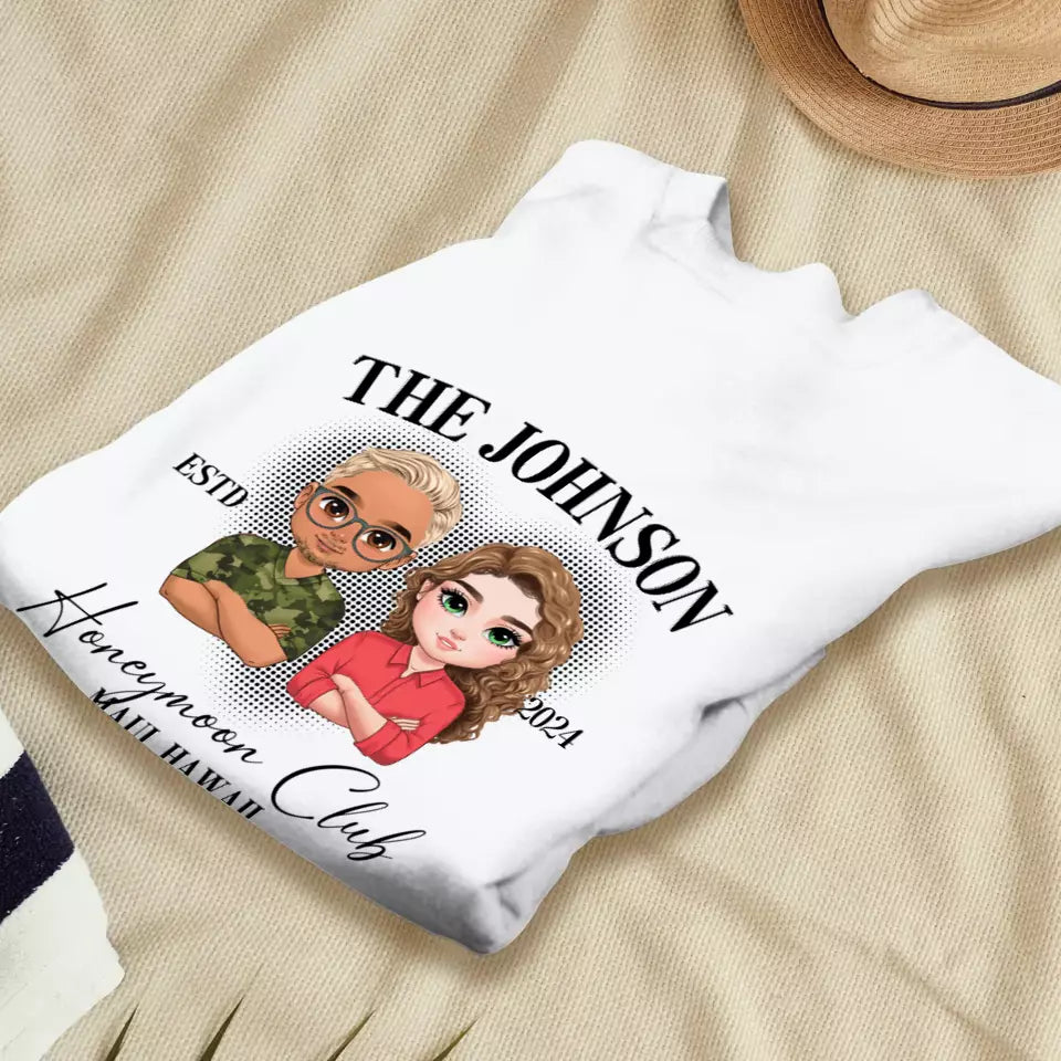 Honeymoon - Custom Year - Personalized Gifts For  Couple - Sweater