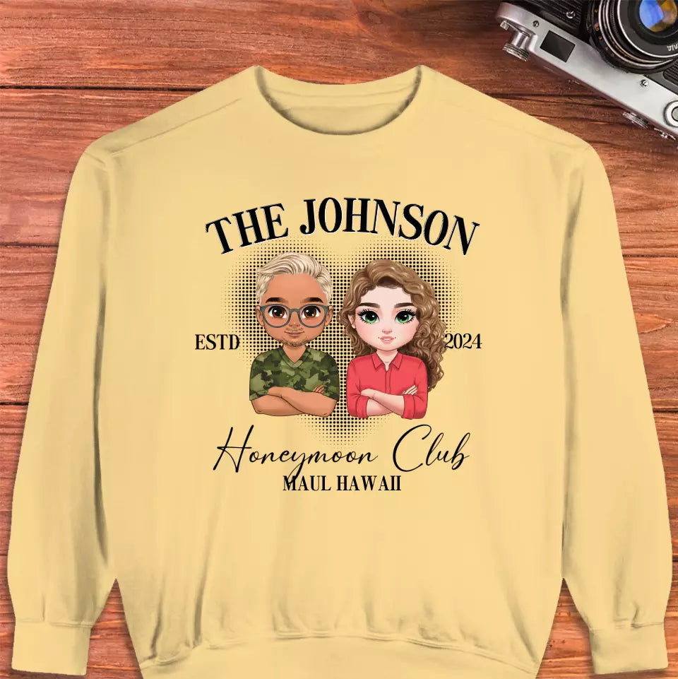 Honeymoon - Custom Year - Personalized Gifts For  Couple - Sweater