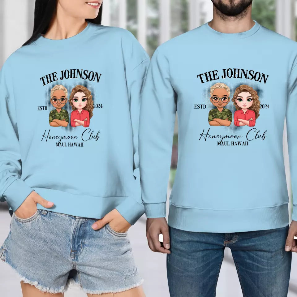 Honeymoon - Custom Year - Personalized Gifts For  Couple - Sweater