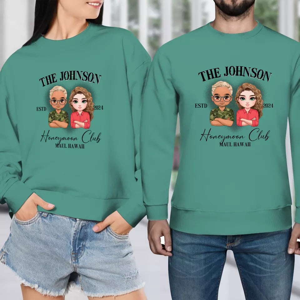 Honeymoon - Custom Year - Personalized Gifts For  Couple - Sweater