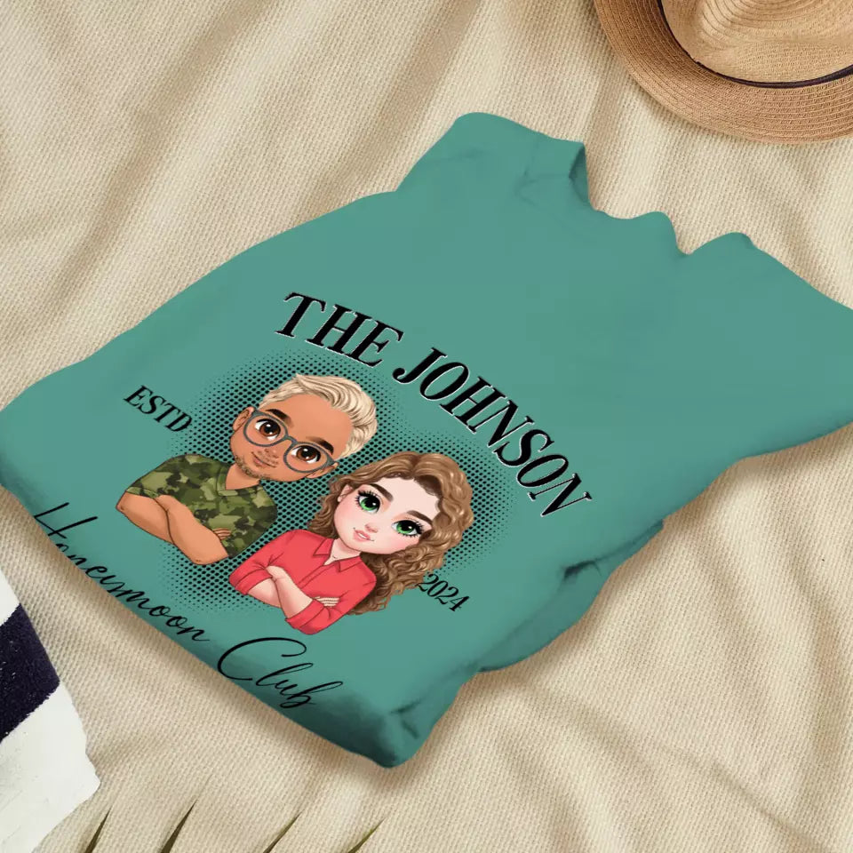 Honeymoon - Custom Year - Personalized Gifts For  Couple - Sweater