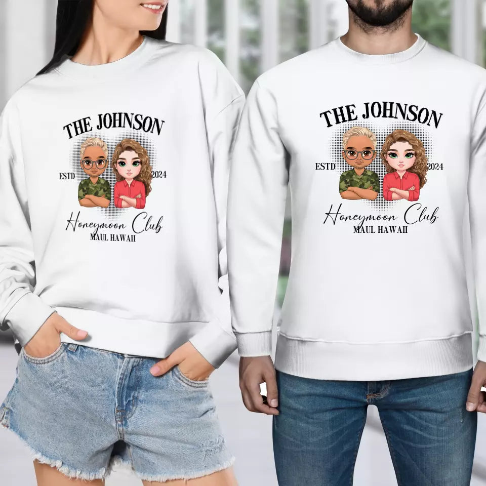 Honeymoon - Custom Year - Personalized Gifts For  Couple - Sweater