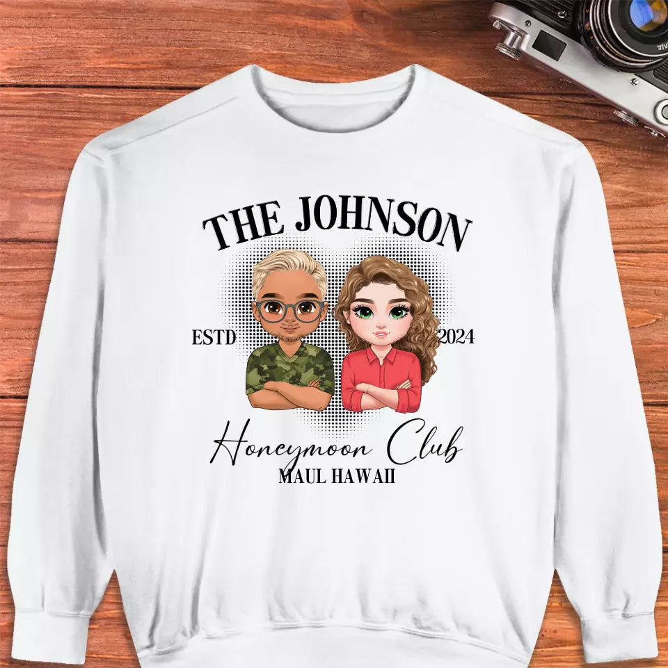 Honeymoon - Custom Year - Personalized Gifts For  Couple - Sweater