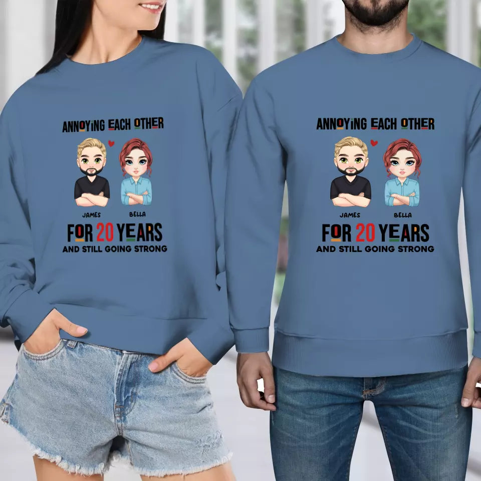 Annoying Each Other For Years - Personalized Gifts for Couples - Unisex Sweater