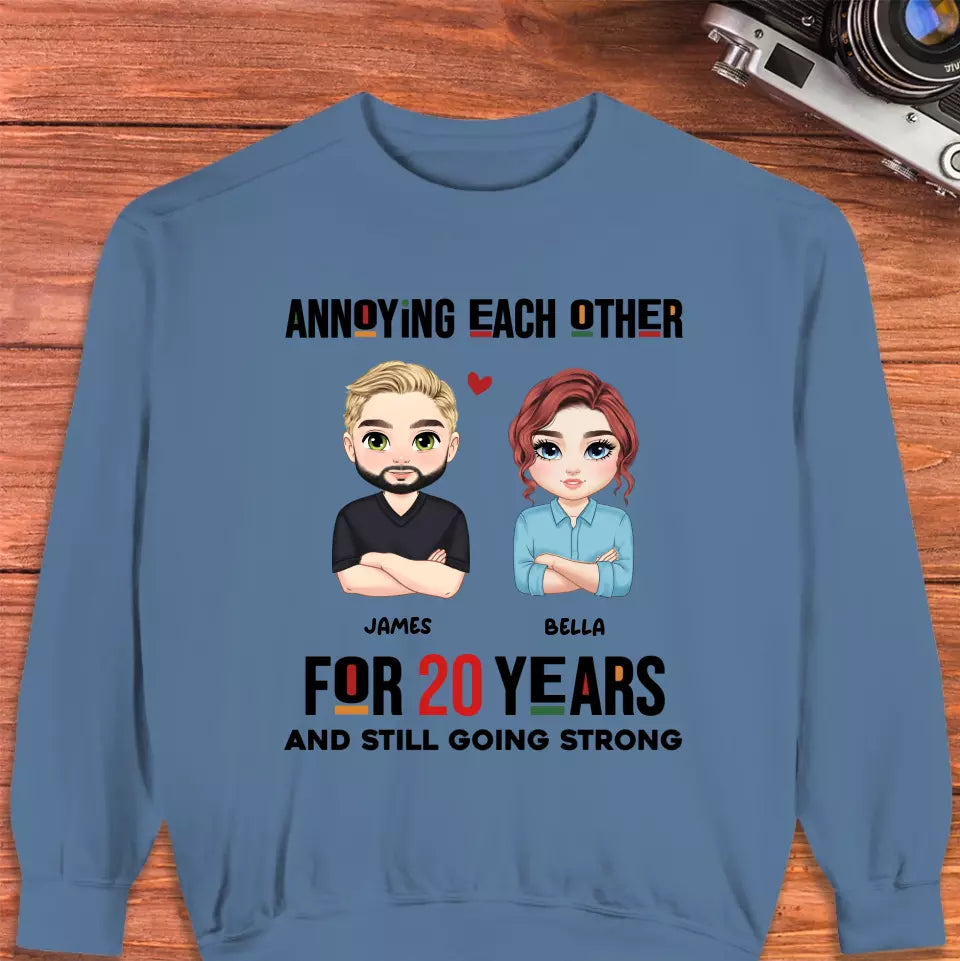 Annoying Each Other For Years - Personalized Gifts for Couples - Unisex Sweater