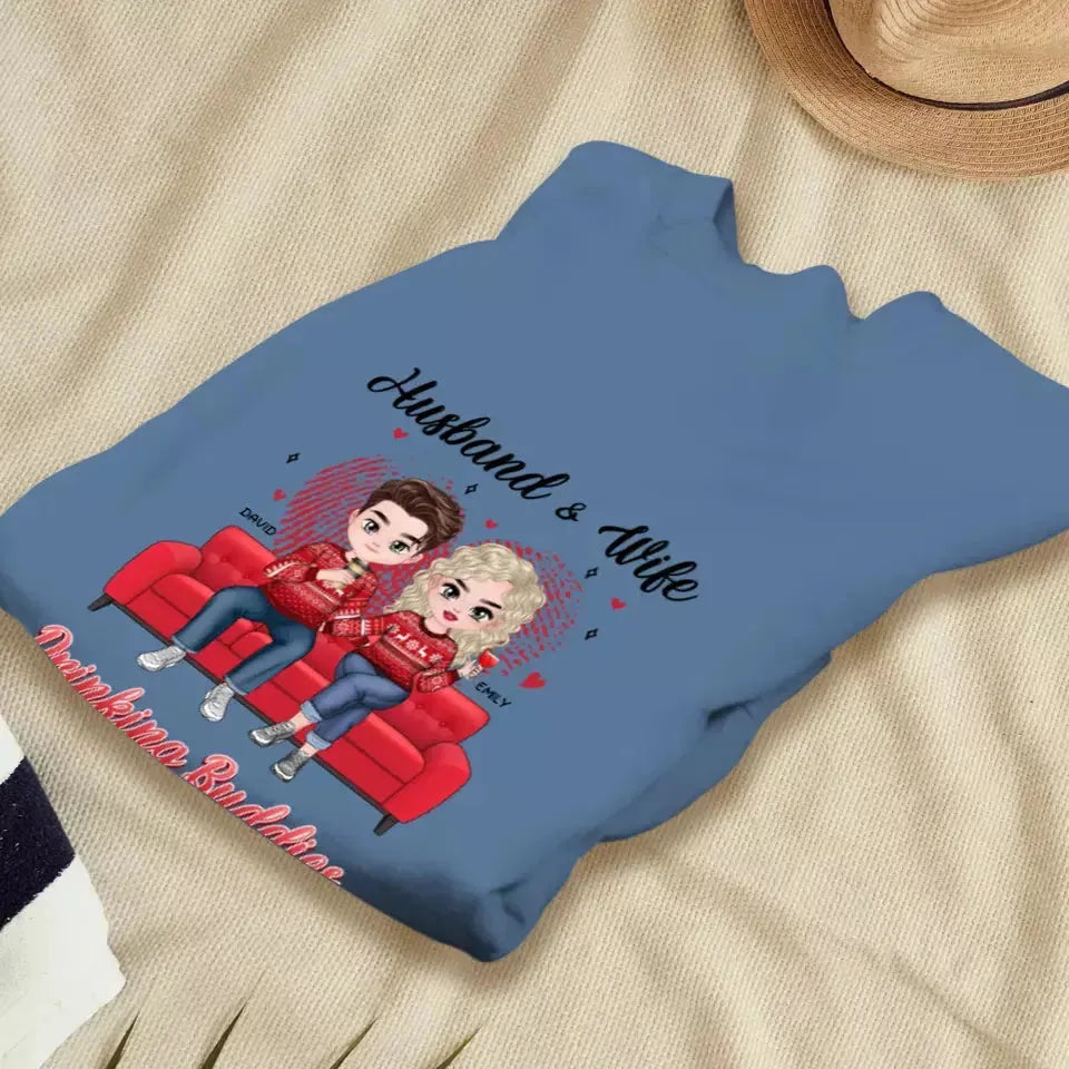 Drinking Buddies - Personalized Gifts for Couples - Unisex Sweater