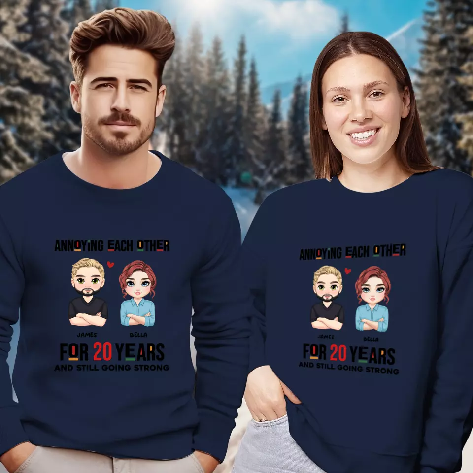 Annoying Each Other For Years - Personalized Gifts for Couples - Unisex Sweater