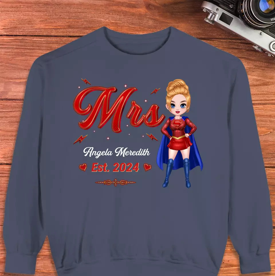 Mr Mrs Matching Shirts - Personalized Gifts For Couples - Unisex Sweater