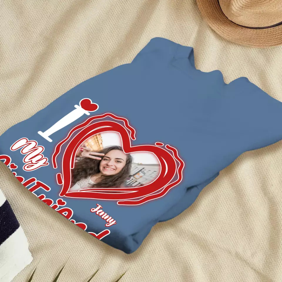 I Love My Girlfriend - Personalized Gifts For Couples - Unisex Sweater