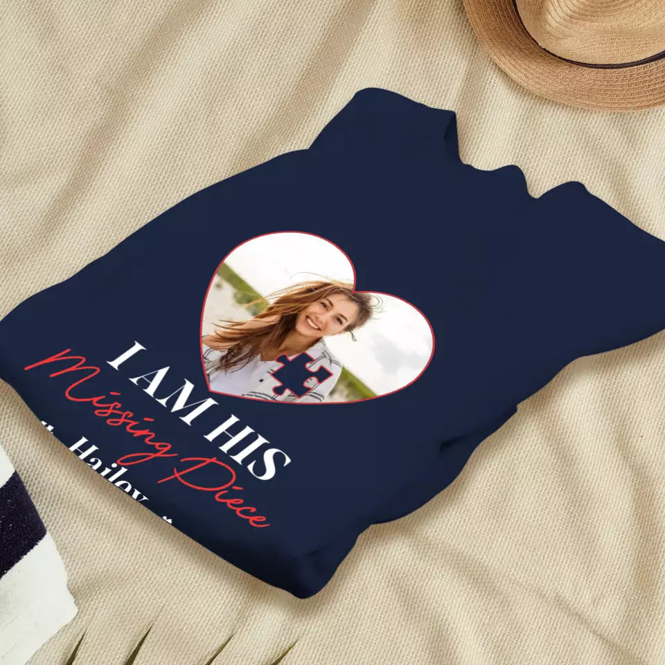 Missing Piece Puzzle - Personalized Gifts For Couples - Unisex Sweater