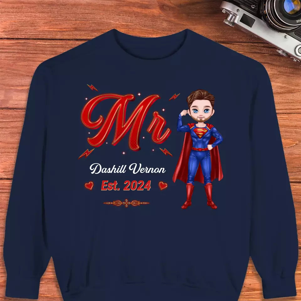 Mr Mrs Matching Shirts - Personalized Gifts For Couples - Unisex Sweater