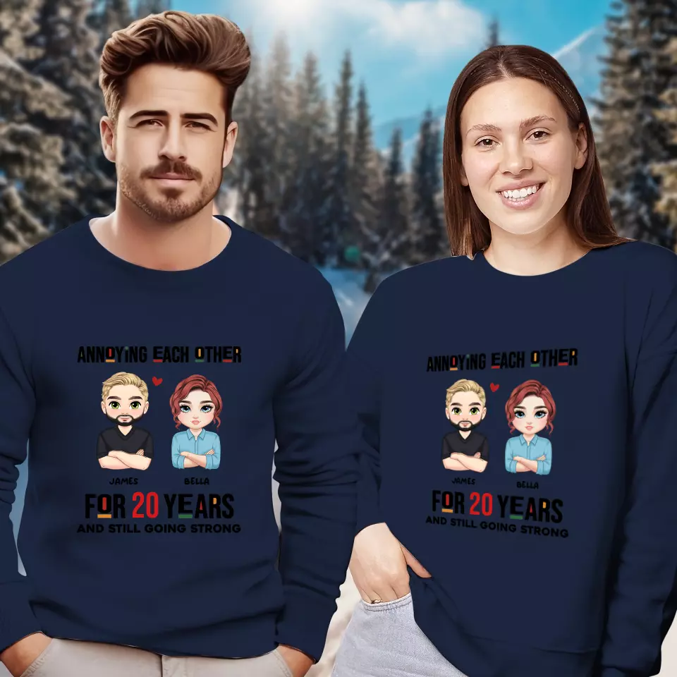 Annoying Each Other For Years - Personalized Gifts for Couples - Unisex Sweater