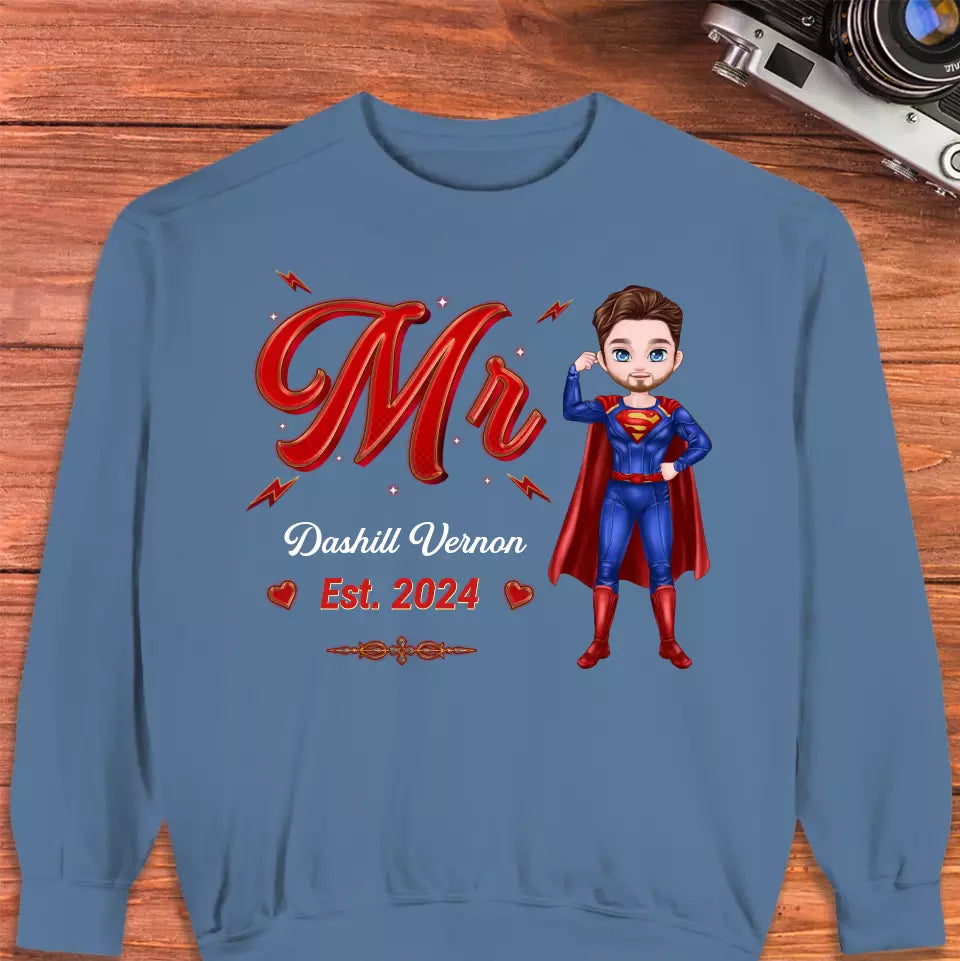 Mr Mrs Matching Shirts - Personalized Gifts For Couples - Unisex Sweater