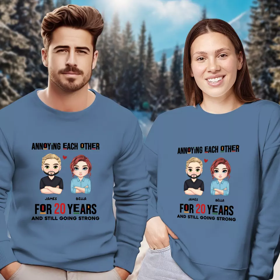 Annoying Each Other For Years - Personalized Gifts for Couples - Unisex Sweater