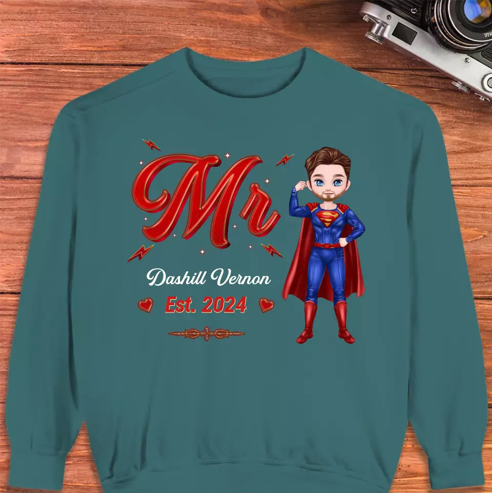 Mr Mrs Matching Shirts - Personalized Gifts For Couples - Unisex Sweater