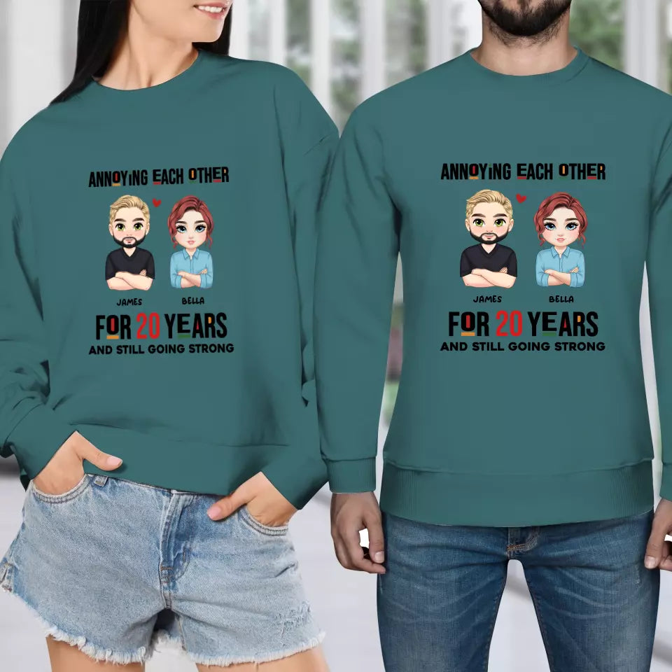 Annoying Each Other For Years - Personalized Gifts for Couples - Unisex Sweater