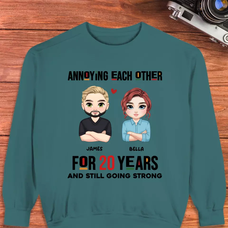 Annoying Each Other For Years - Personalized Gifts for Couples - Unisex Sweater