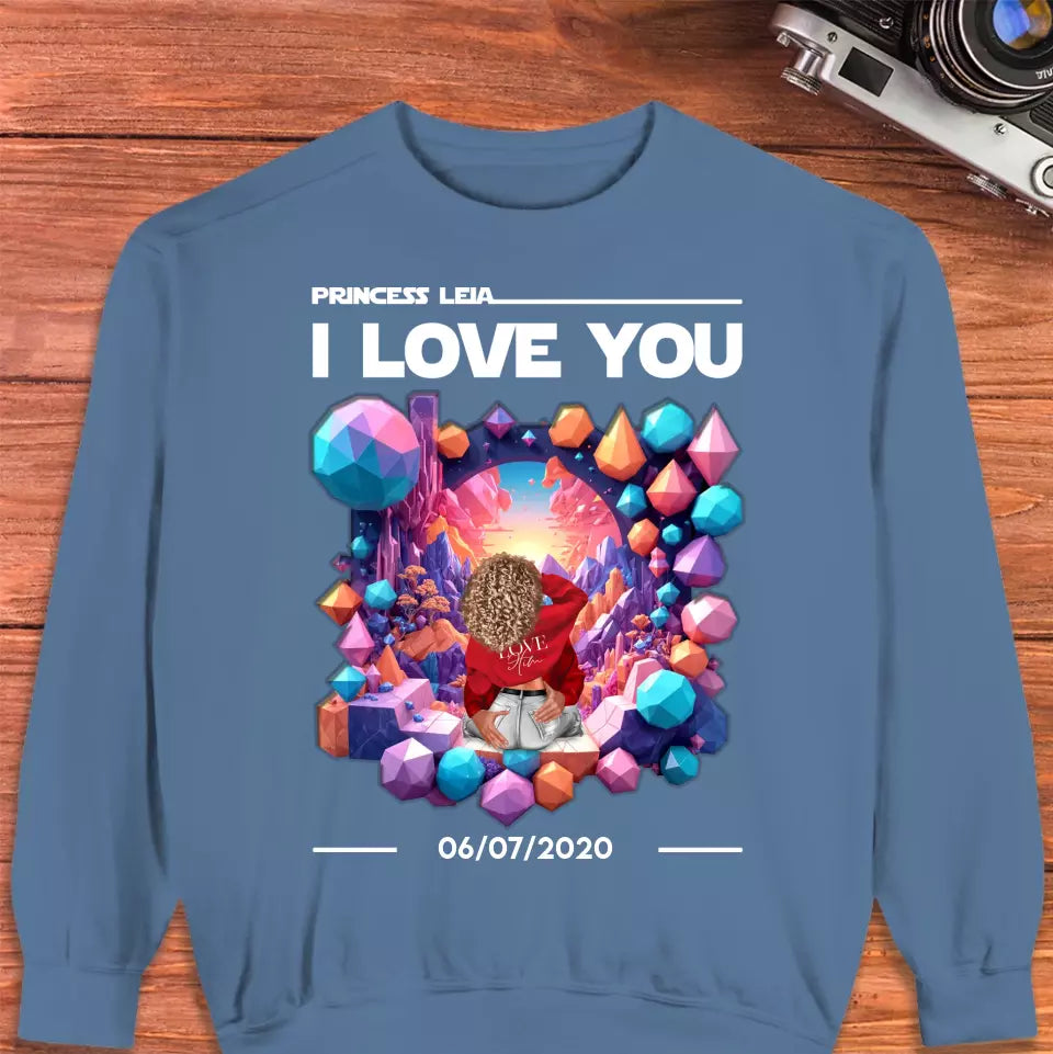 I Love You - Custom Date - Personalized Gifts for Couples - Sweater