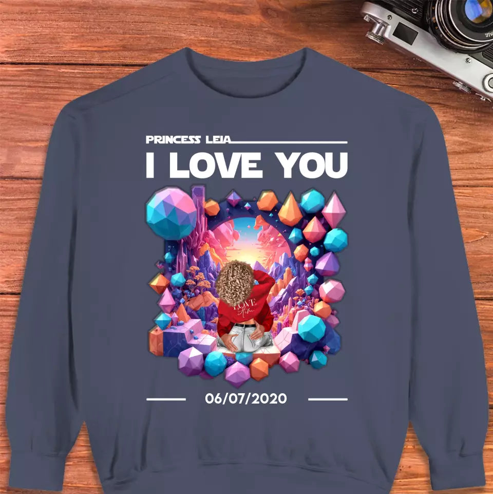 I Love You - Custom Date - Personalized Gifts for Couples - Sweater