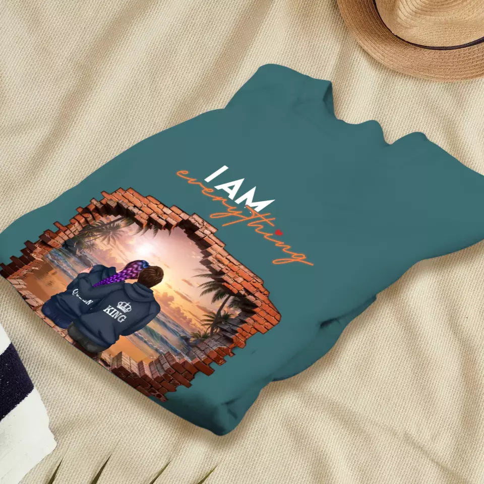 I Have Everything I Need - Custom Name - Personalized Gifts for Couples - Sweater