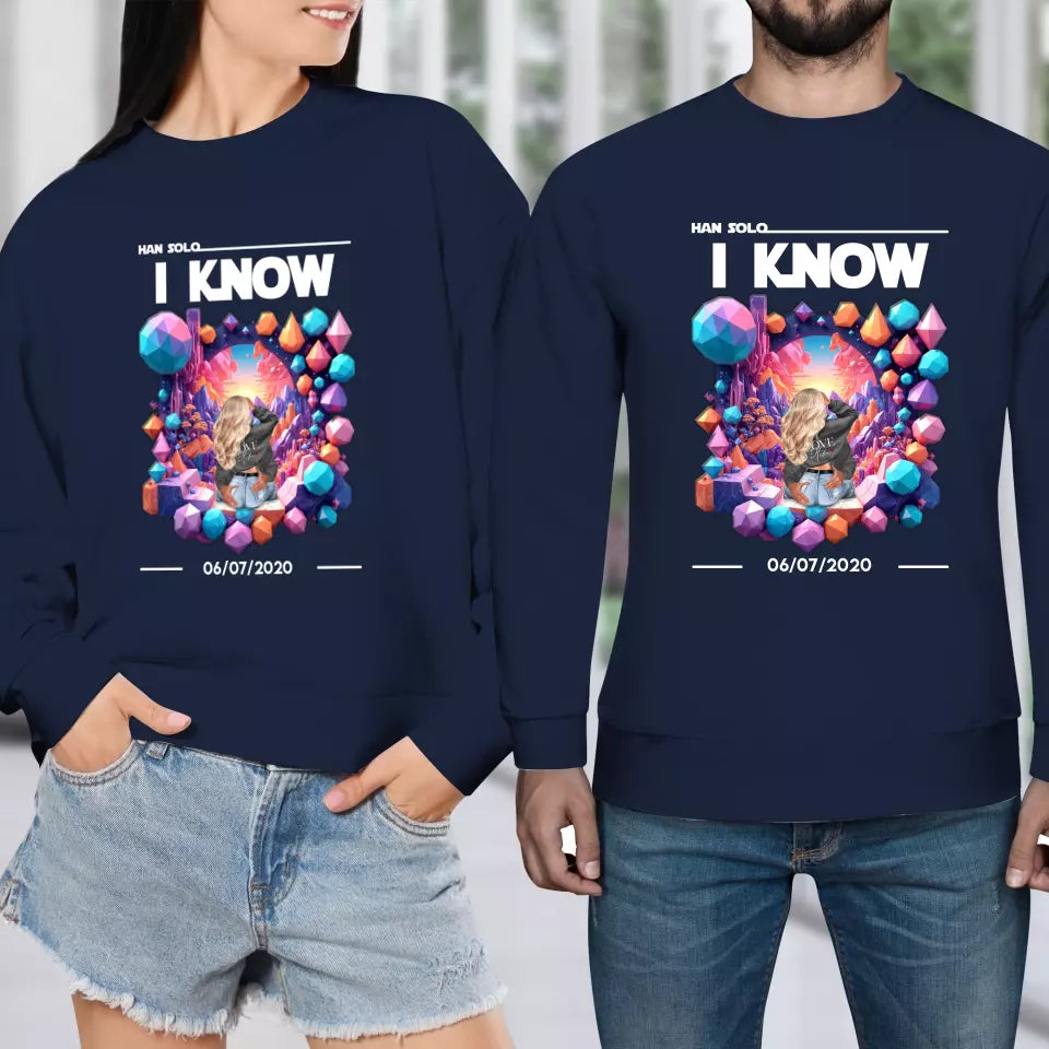 I Love You - Custom Date - Personalized Gifts for Couples - Sweater