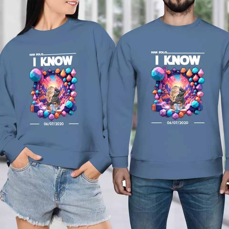 I Love You - Custom Date - Personalized Gifts for Couples - Sweater