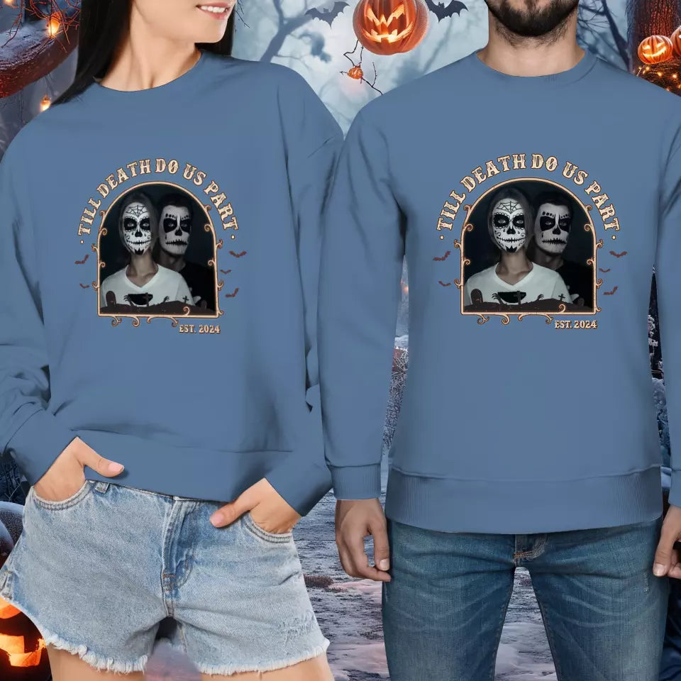 In Love We Trust - Custom Photo - Personalized Gifts For Couple - Sweater