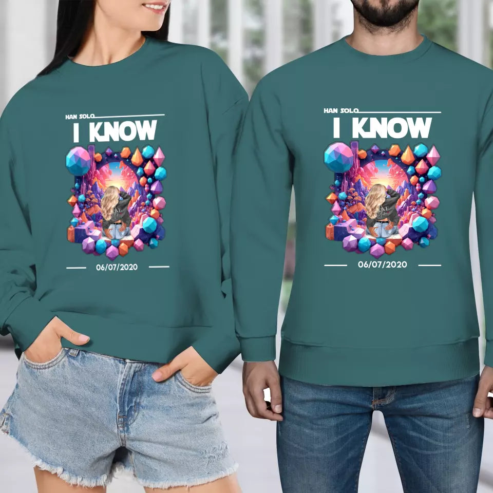 I Love You - Custom Date - Personalized Gifts for Couples - Sweater