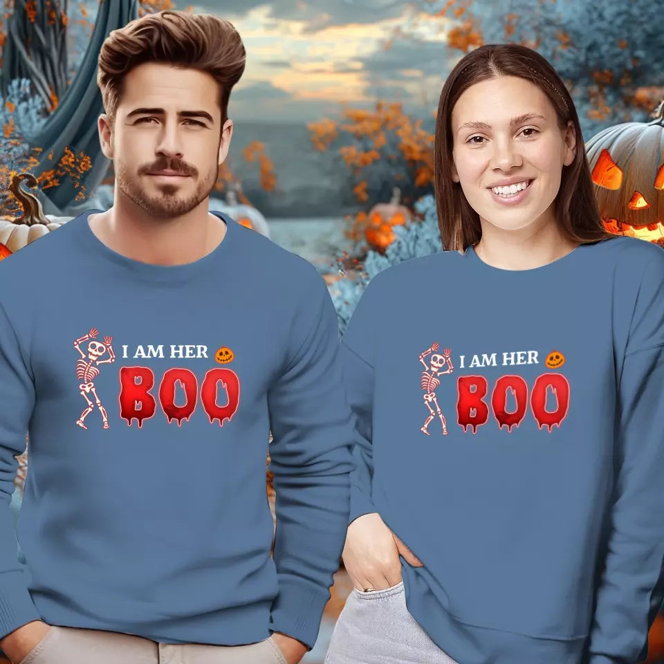 Boo & Ghoul - Custom Ghost - Personalized Gifts For Couple - Sweater