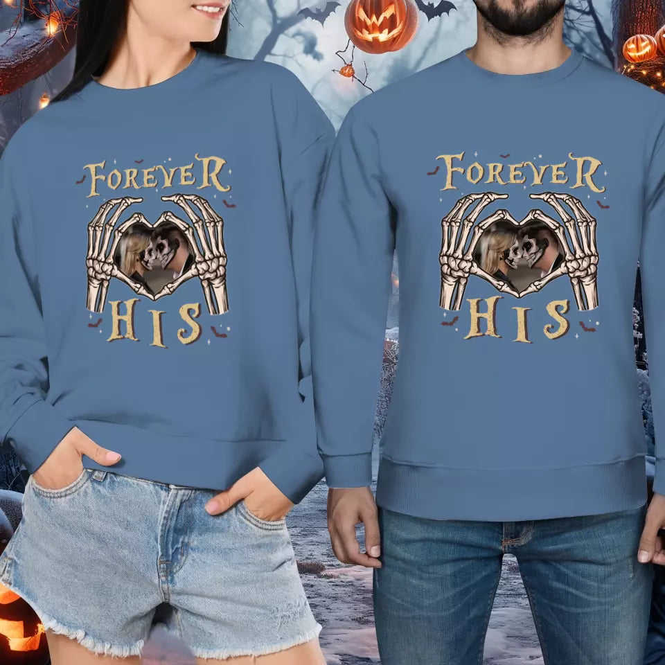 Forever Her - Custom Photo - Personalized Gifts For Couple - Sweater