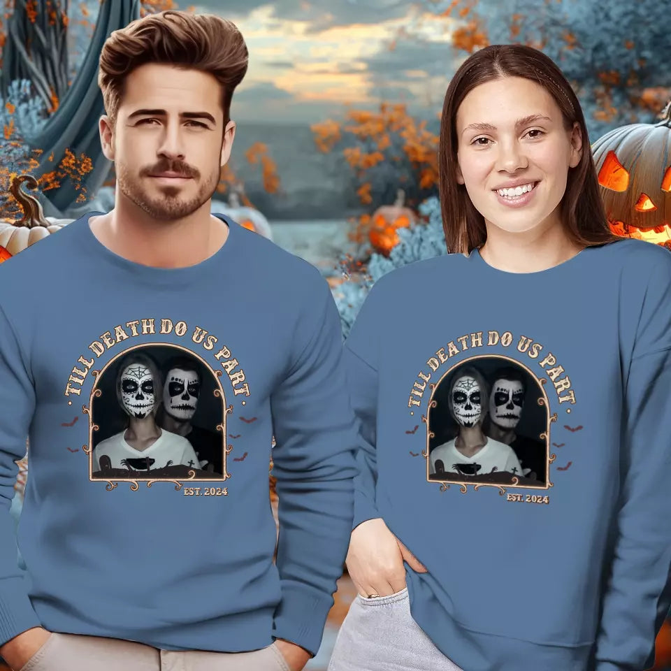 In Love We Trust - Custom Photo - Personalized Gifts For Couple - Sweater