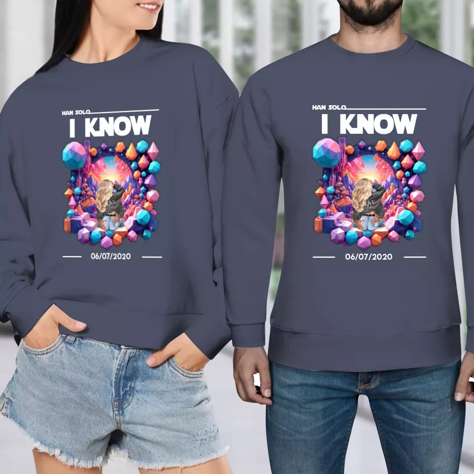 I Love You - Custom Date - Personalized Gifts for Couples - Sweater