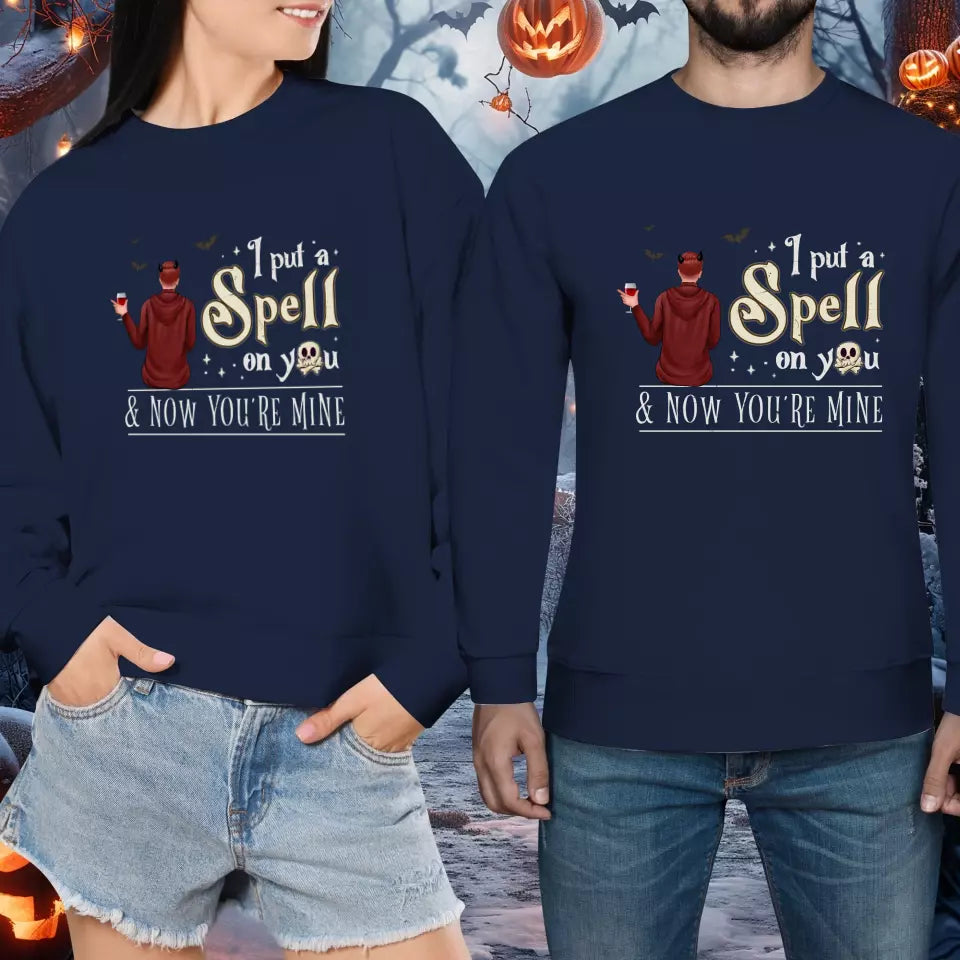 I Put A Spell On You - Custom Character - Personalized Gifts For Couple - Sweater