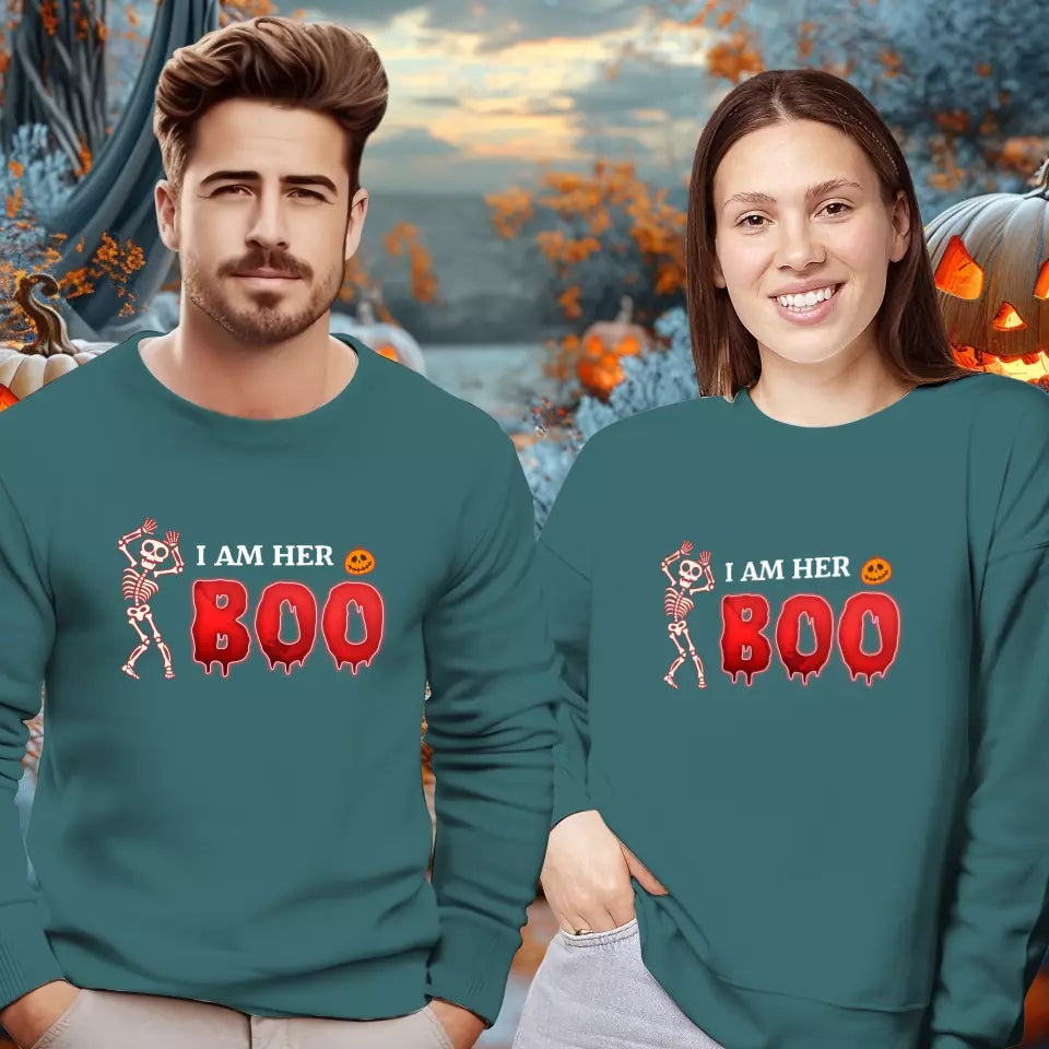 Boo & Ghoul - Custom Ghost - Personalized Gifts For Couple - Sweater