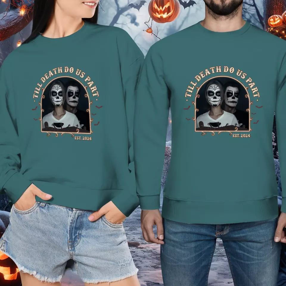 In Love We Trust - Custom Photo - Personalized Gifts For Couple - Sweater