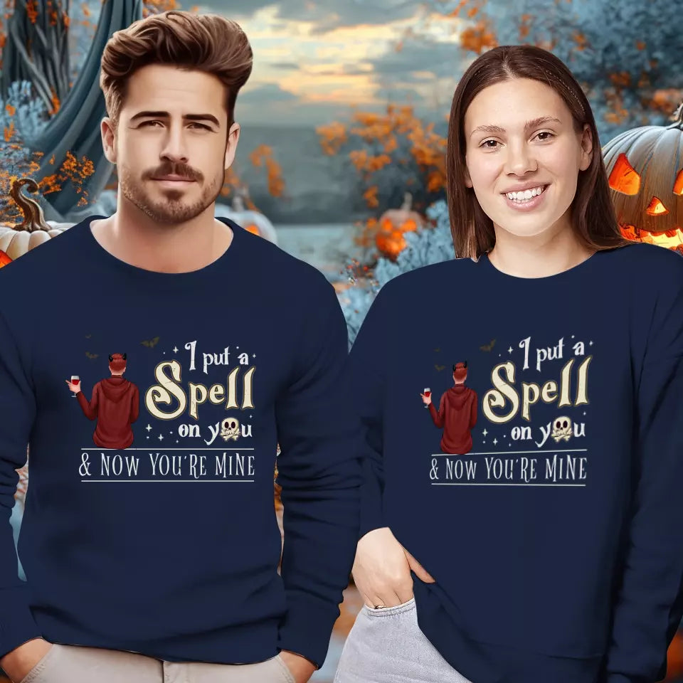 I Put A Spell On You - Custom Character - Personalized Gifts For Couple - Sweater